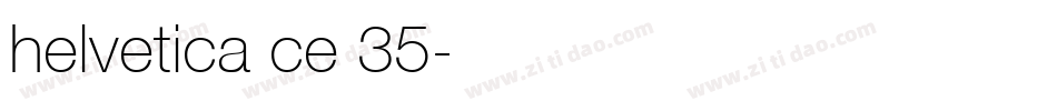 helvetica ce 35字体转换